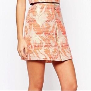 New Look Palm Jacquard Skirt